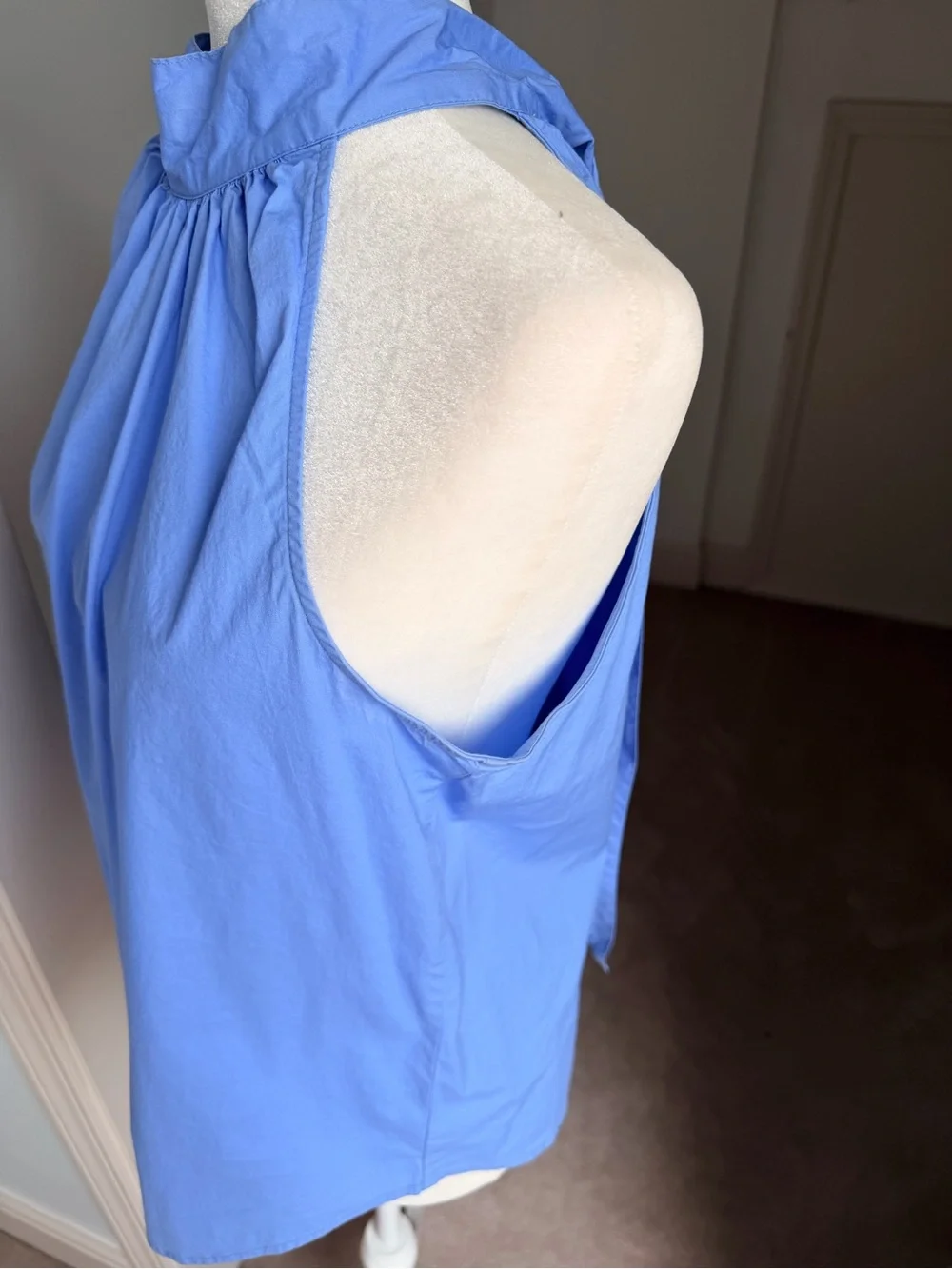 J. Crew Blue Halter Neck Women's Top